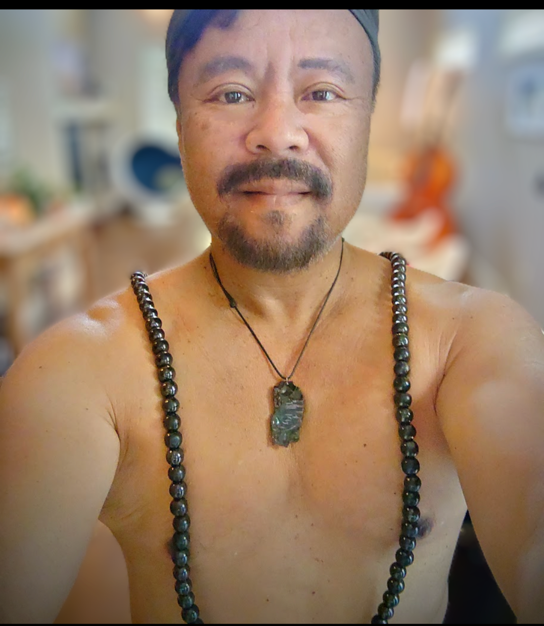 MALA BEAD NECKLACE! THE FIRST EVER IN GENUINE SHUNGITE. $725