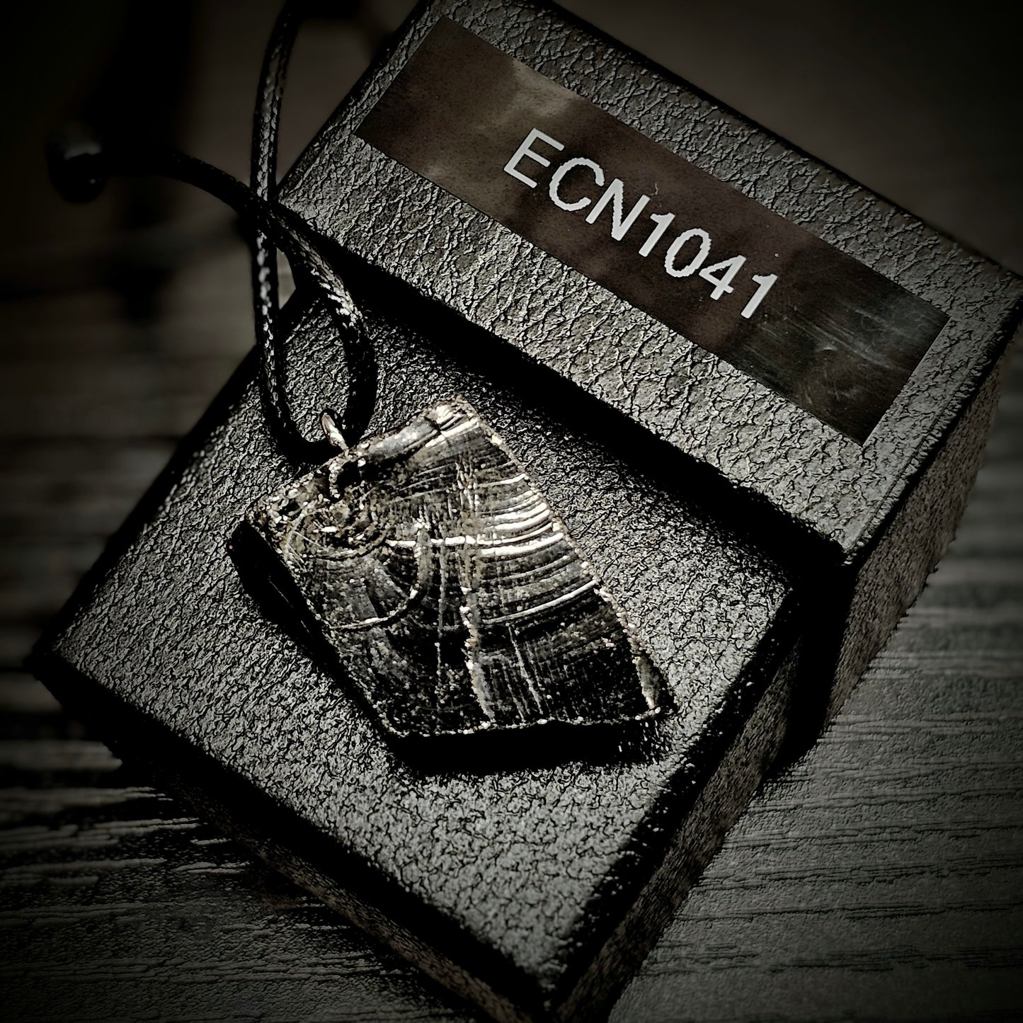 ECN1041 - 10.41g ELITE RAW TYPE 1 SHUNGITE PENDANT NECKLACE