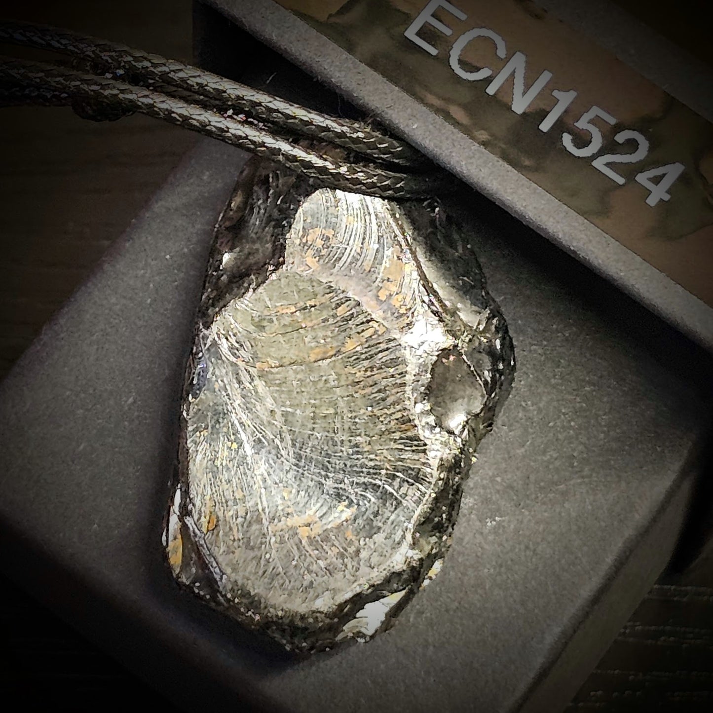 ECN1524 - 15.24g ELITE RAW TYPE 1 SHUNGITE PENDANT NECKLACE