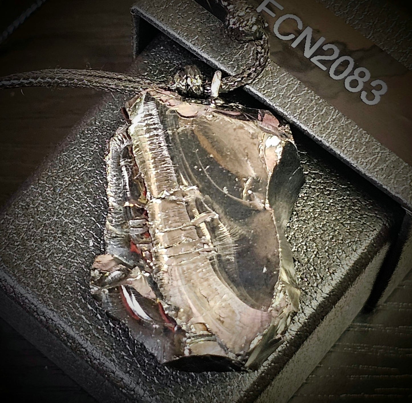 ECN2083 - 20.83g ELITE RAW TYPE 1 SHUNGITE PENDANT NECKLACE