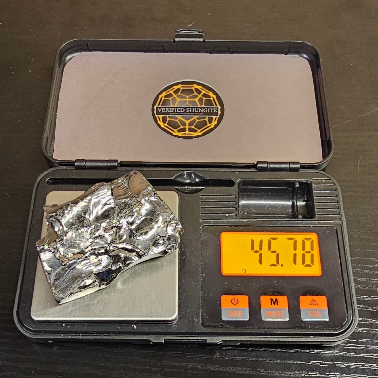 DMG4578 DEEP MINE ELITE TYPE 1 NOBLE SHUNGITE 45.78g