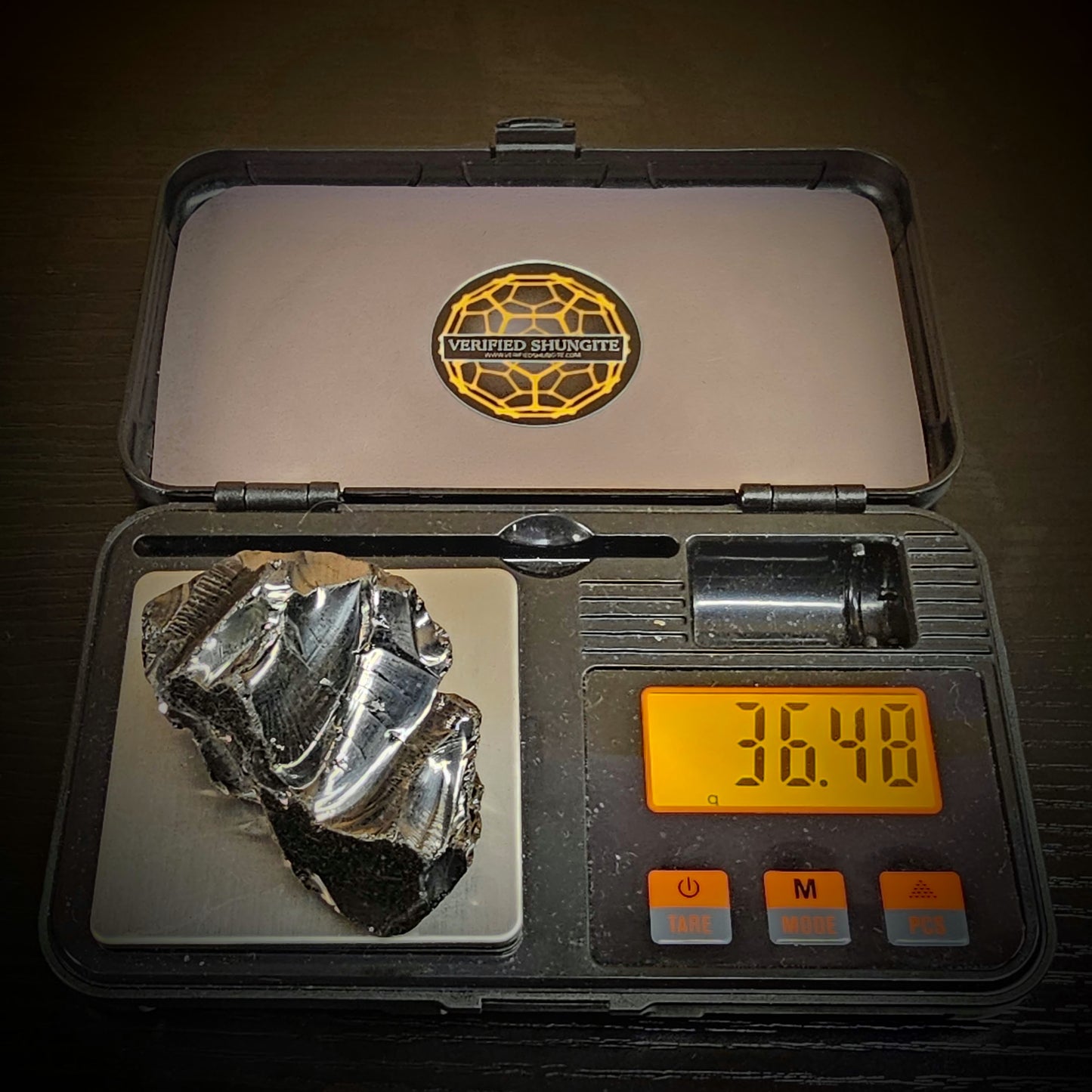 DMG3648 DEEP MINE ELITE TYPE 1 NOBLE SHUNGITE 36.48g