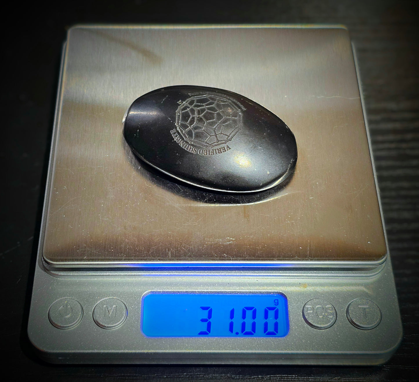 SWS3200 Shungite Worry Stone For Meditation - 32g Type 2 Shungite
