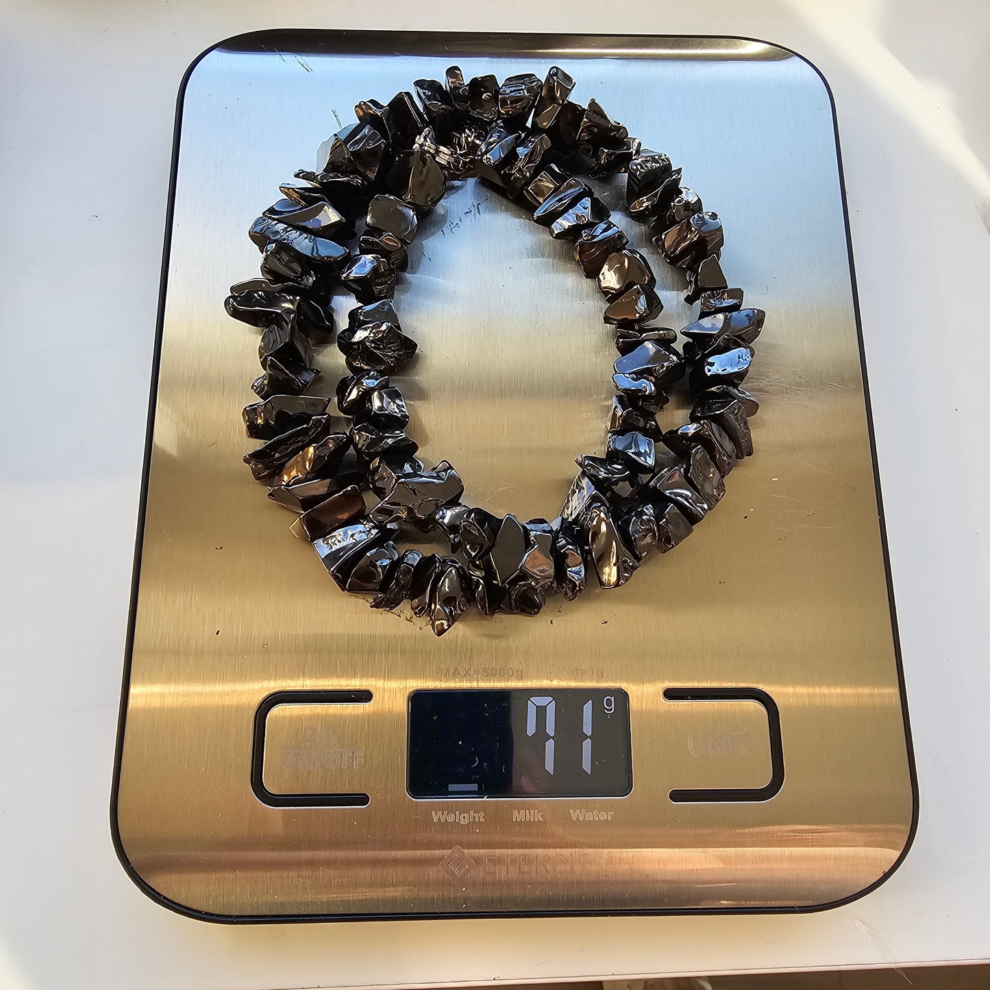 ELITE SHUNGITE TYPE 1 NOBLE STONE NECKLACE