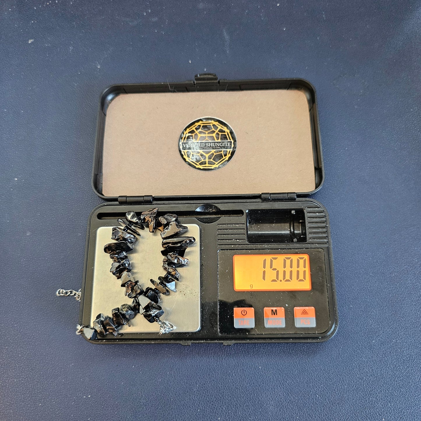 ELITE SHUNGITE  BRACELET :  HAND-SELECTED AND DRILLED BEADS