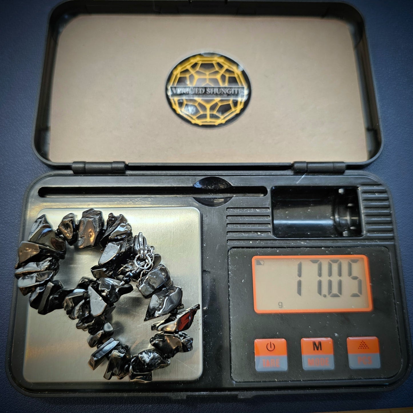 ELITE SHUNGITE  BRACELET :  HAND-SELECTED AND DRILLED BEADS