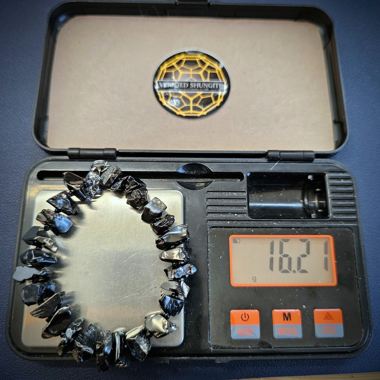 ELITE SHUNGITE  BRACELET :  HAND-SELECTED AND DRILLED BEADS