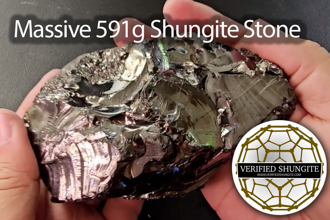 DMX59100 - 591G (1.3 POUNDS) DEEP MINE ELITE TYPE 1 NOBLE SHUNGITE