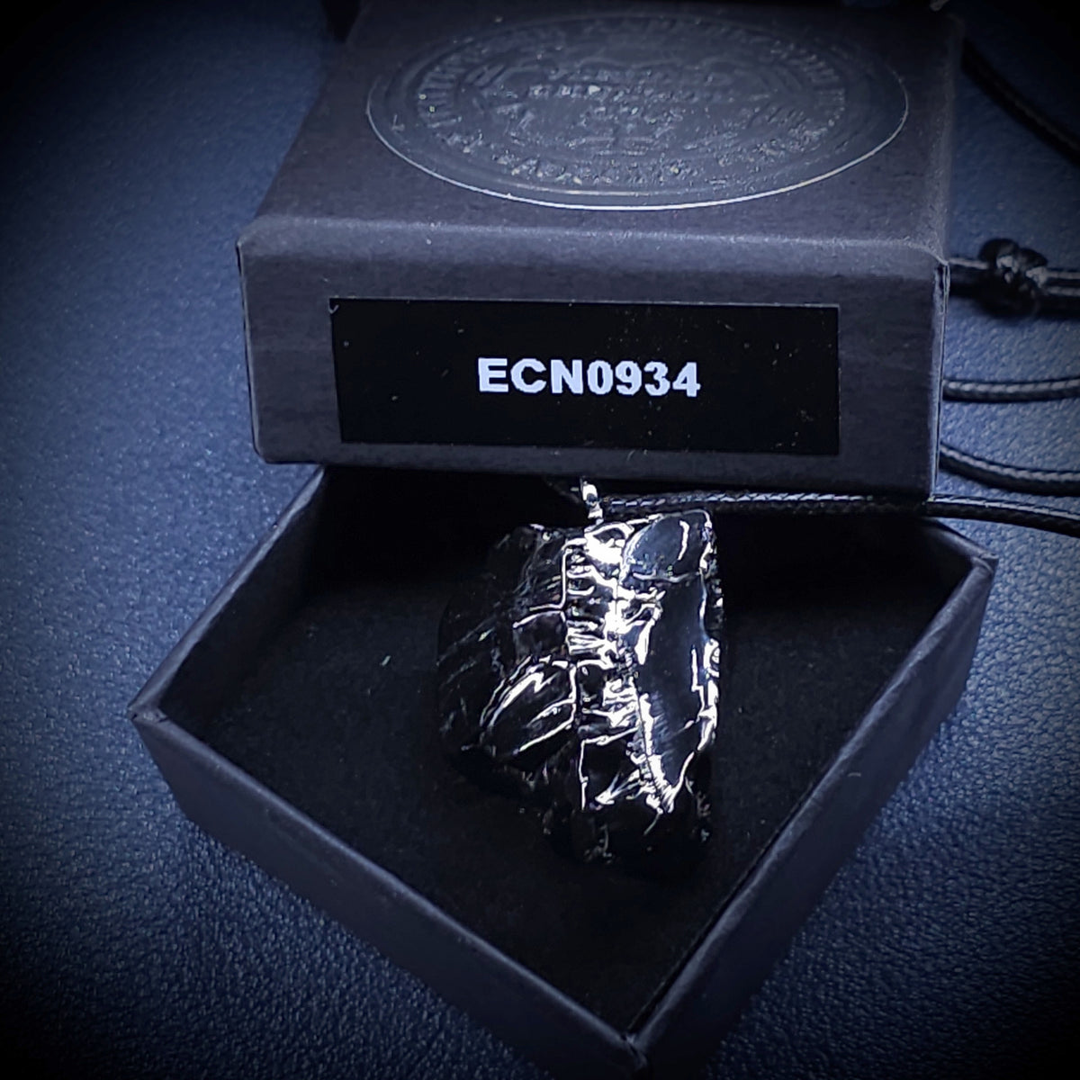 ECN 0934 - 9.34g ELITE RAW TYPE 1 SHUNGITE PENDANT NECKLACE