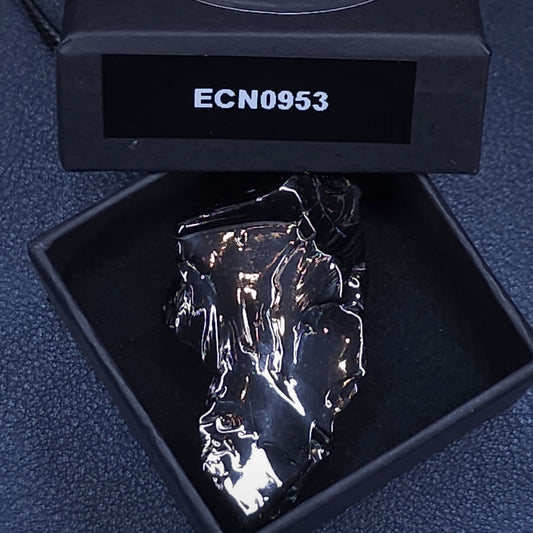 ECN 0953 - 9.53g ELITE RAW TYPE 1 SHUNGITE PENDANT NECKLACE