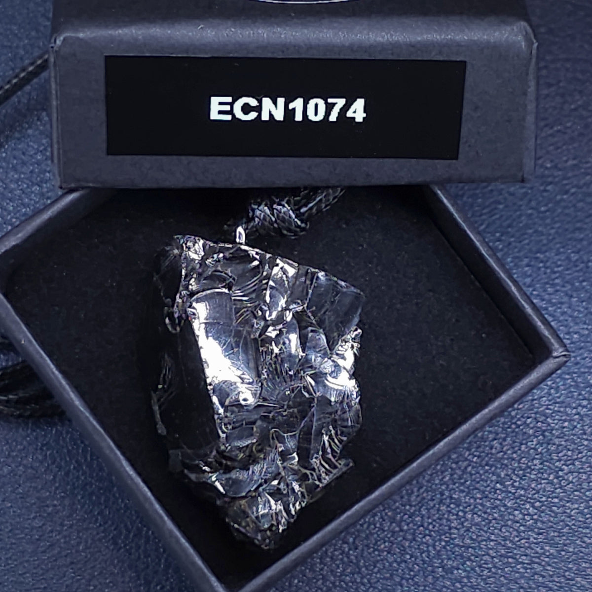 ECN 1074 - 10.74g ELITE RAW TYPE 1 SHUNGITE PENDANT NECKLACE