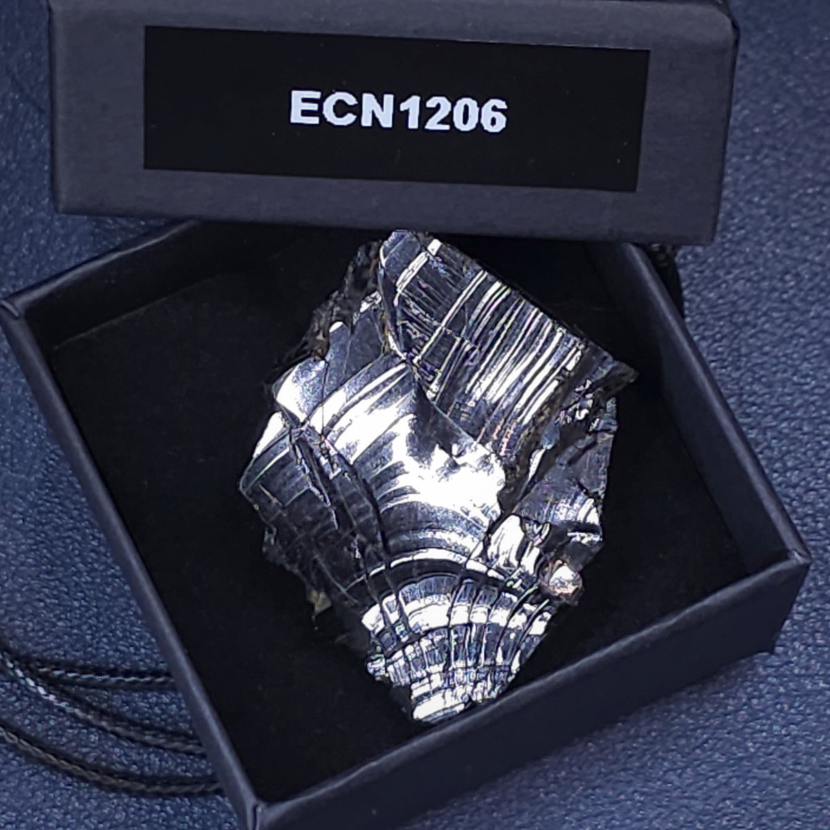 ECN 1206 - 12.06g ELITE RAW TYPE 1 SHUNGITE PENDANT NECKLACE