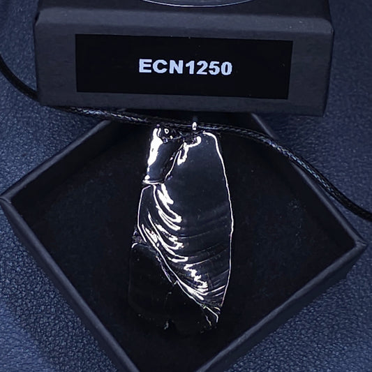 ECN 1250 - 12.50g ELITE RAW TYPE 1 SHUNGITE PENDANT NECKLACE