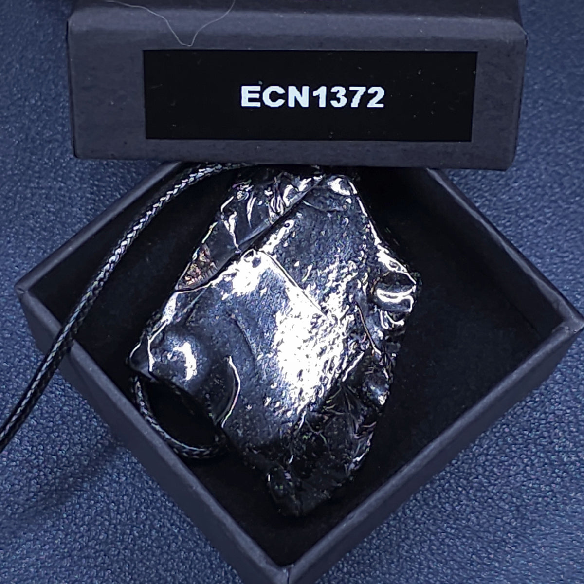 ECN 1372 - 13.72g ELITE RAW TYPE 1 SHUNGITE PENDANT NECKLACE