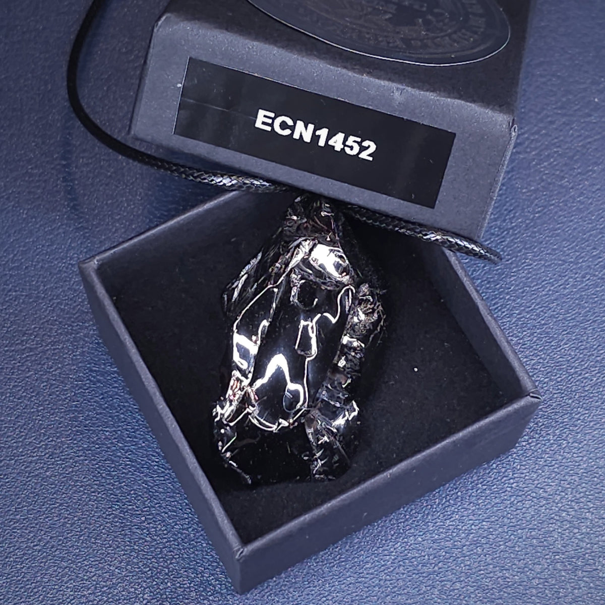 ECN 1452 - 14.52g ELITE RAW TYPE 1 SHUNGITE PENDANT NECKLACE