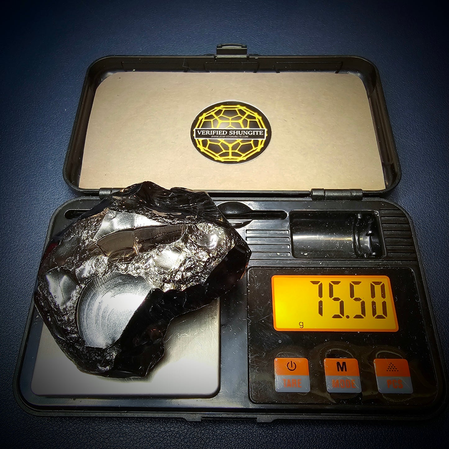 DMG7550-DEEP MINE ELITE TYPE 1 NOBLE SHUNGITE 75.5g