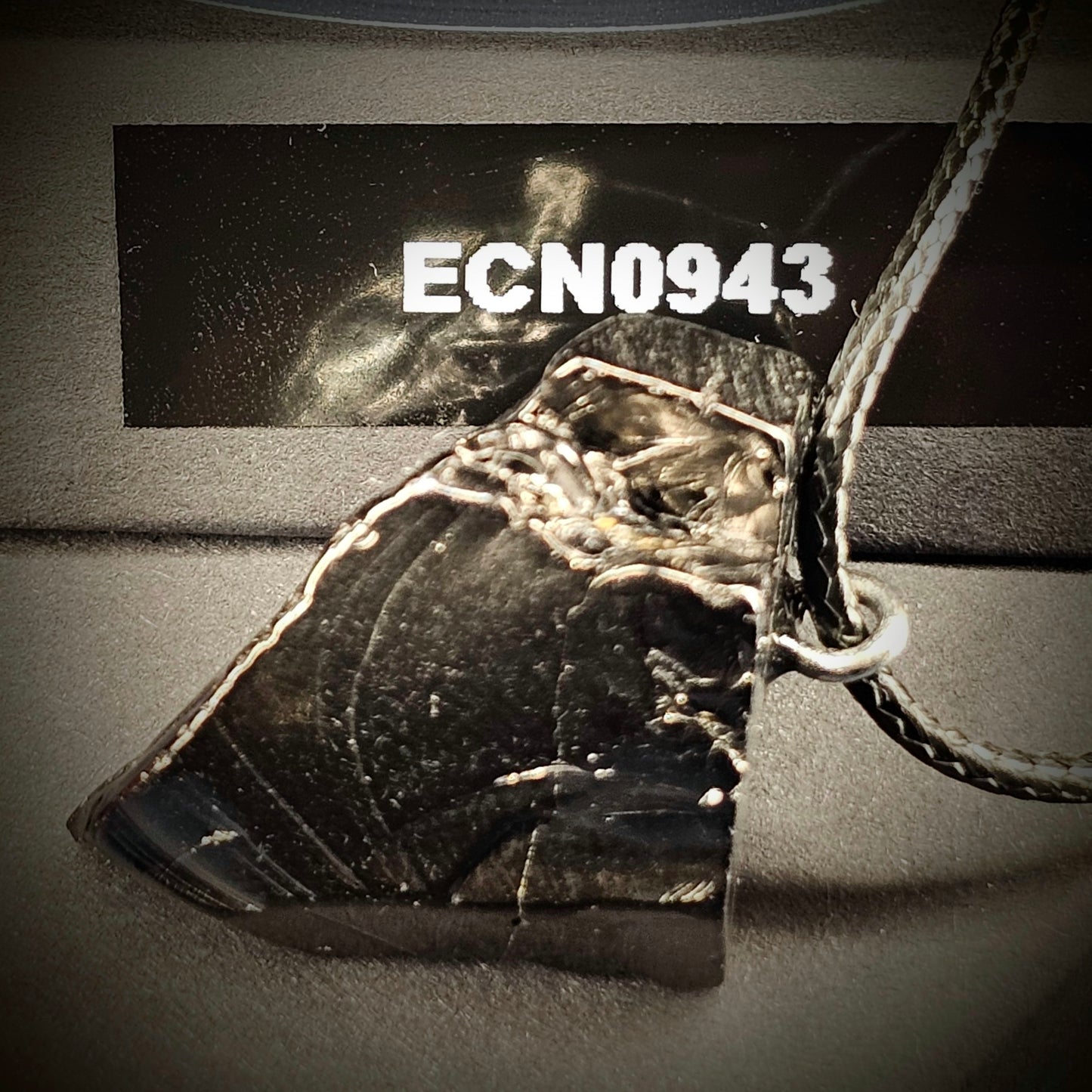 ECN1113 - 11.13g ELITE RAW TYPE 1 SHUNGITE PENDANT NECKLACE