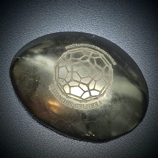 SWS2100 Shungite Worry Stone For Meditation - 21g Type 2 Shungite
