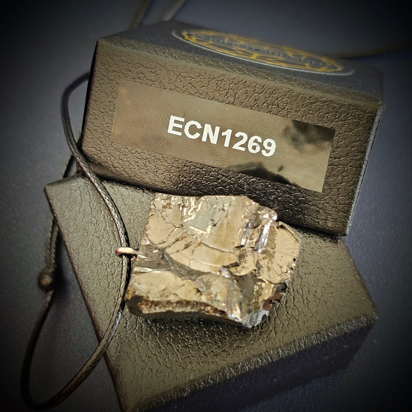 ECN 1269-12.69g ELITE RAW TYPE 1 SHUNGITE PENDANT NECKLACE