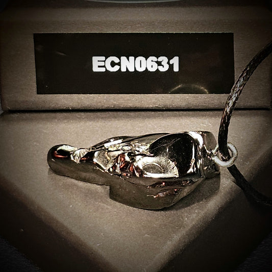 ECN 0631-6.31g ELITE RAW TYPE 1 SHUNGITE PENDANT NECKLACE