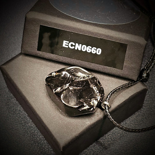 ECN 0660 - 6.6g ELITE RAW TYPE 1 SHUNGITE PENDANT NECKLACE
