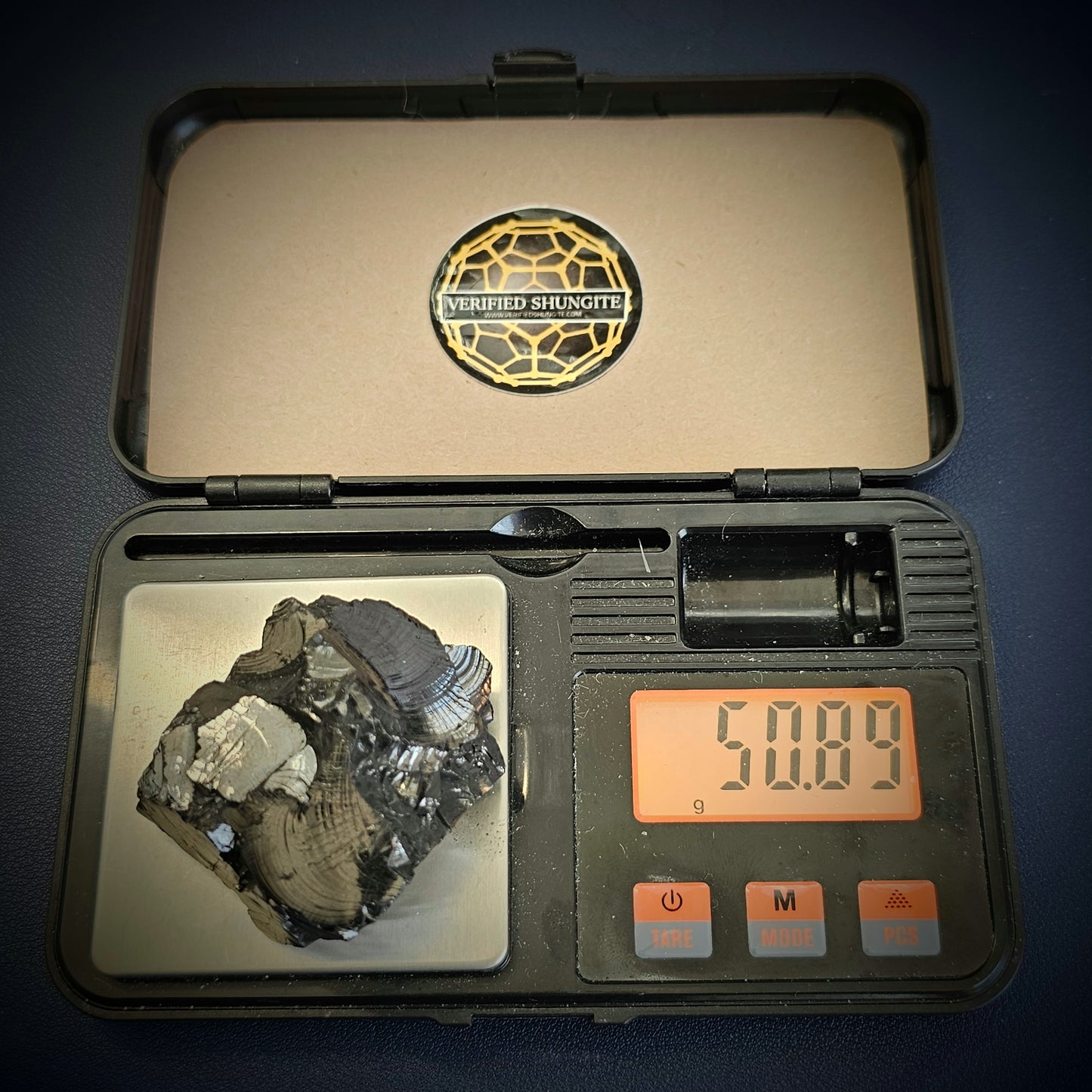 DMG5089-DEEP MINE ELITE TYPE 1 NOBLE SHUNGITE 50.89 g