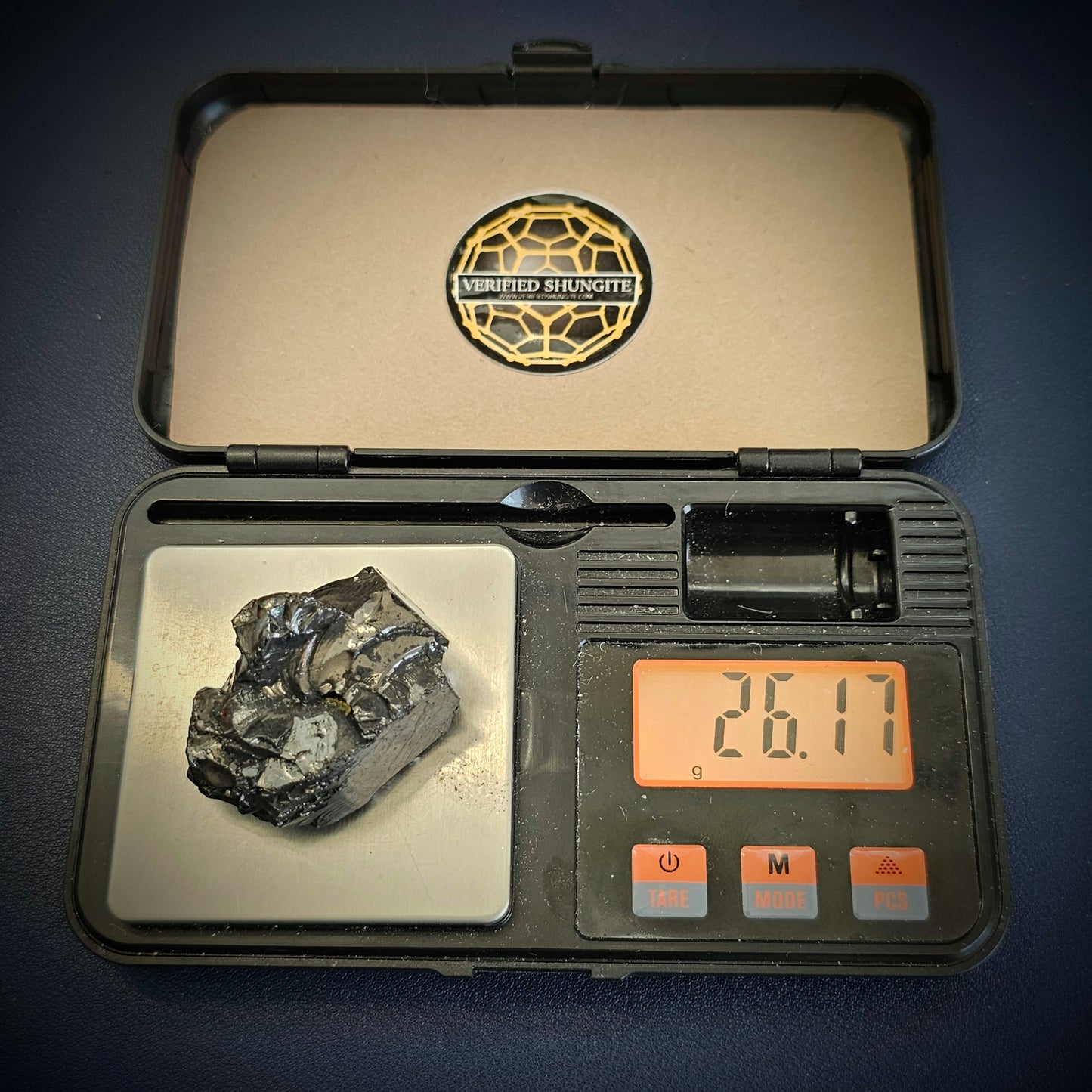 DMG2617-DEEP MINE ELITE TYPE 1 NOBLE SHUNGITE 26.17g