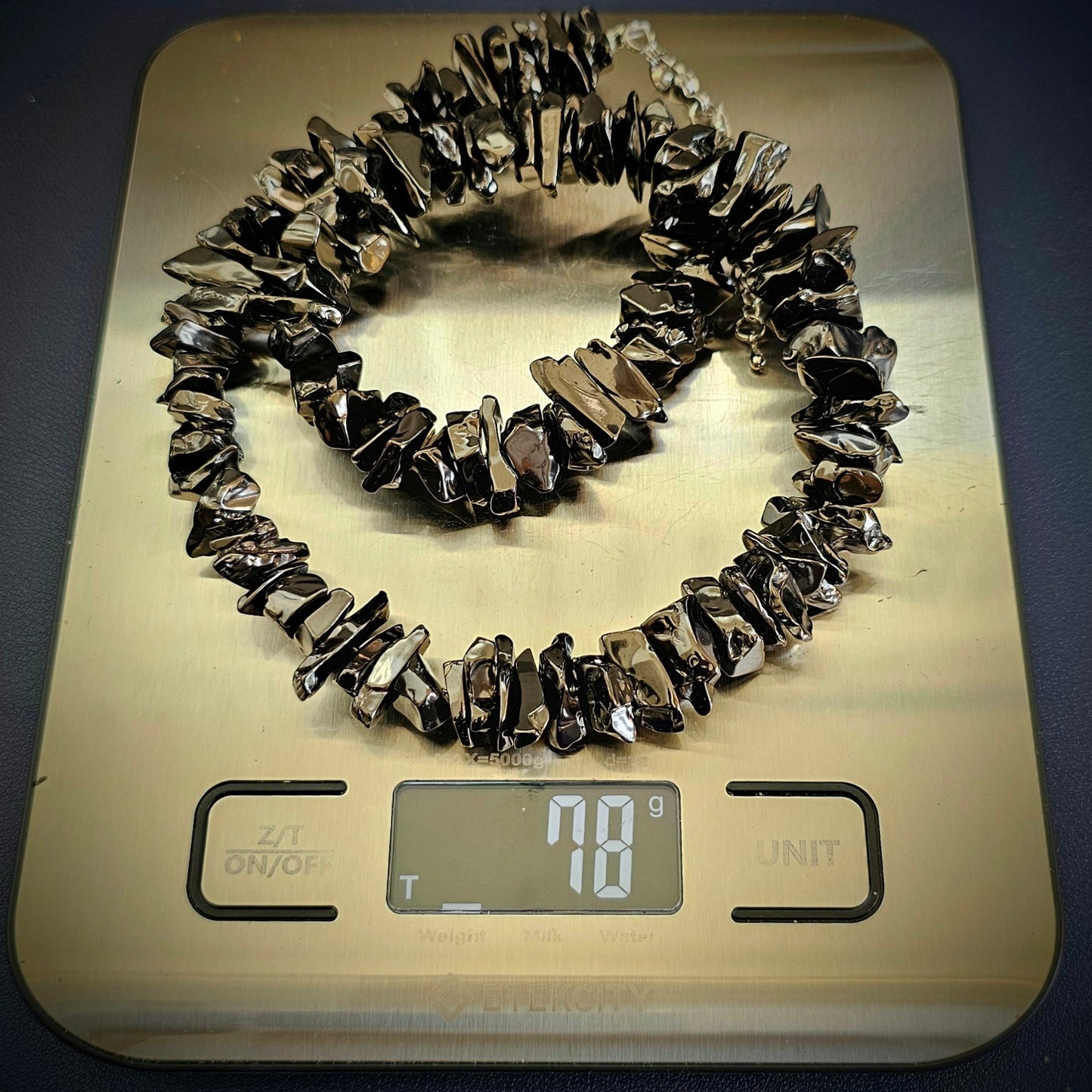 ELITE SHUNGITE TYPE 1 NOBLE STONE NECKLACE