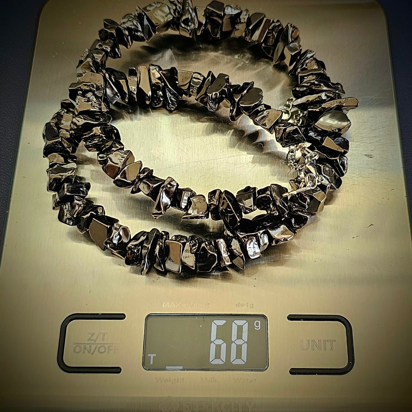 ELITE SHUNGITE TYPE 1 NOBLE STONE NECKLACE