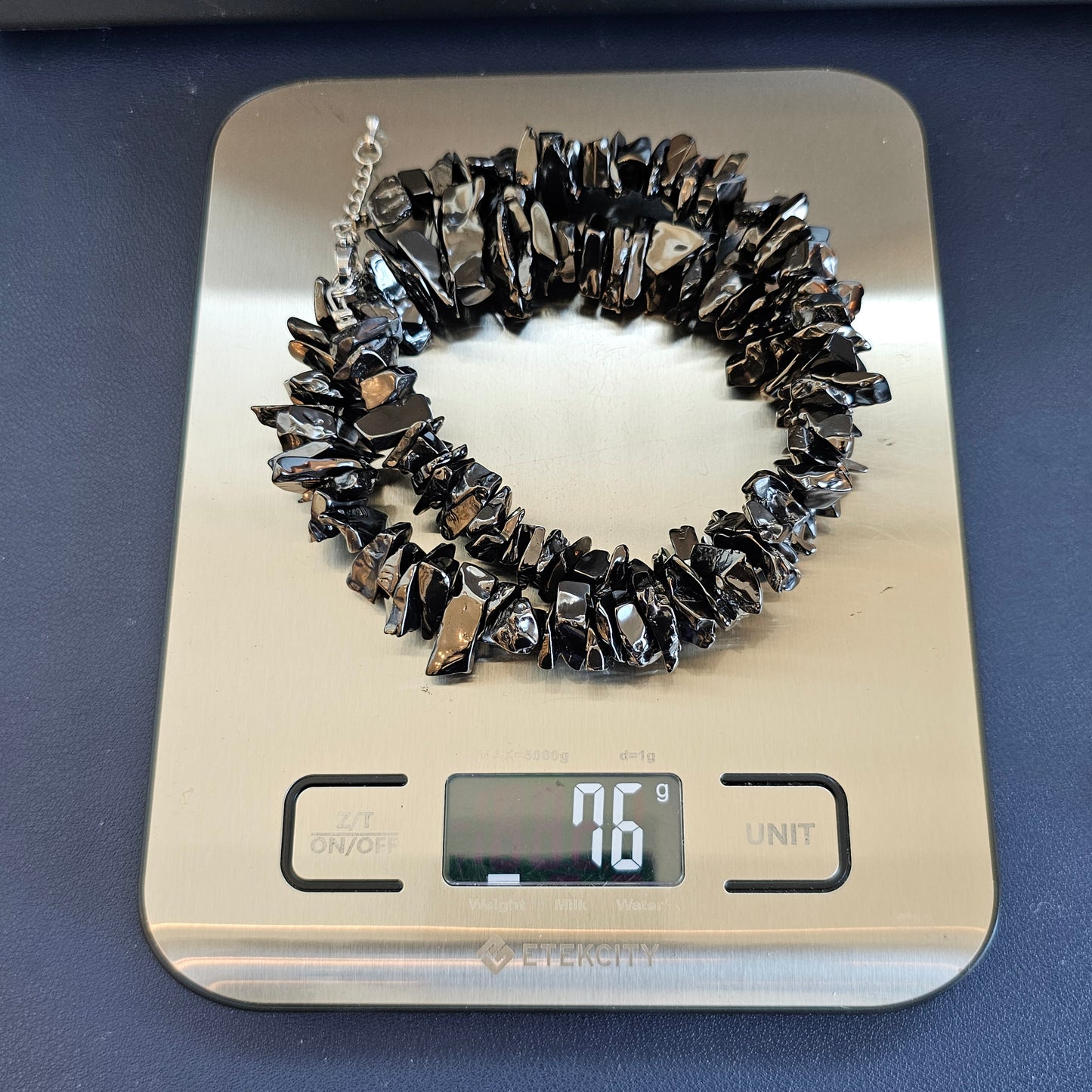ELITE SHUNGITE TYPE 1 NOBLE STONE NECKLACE