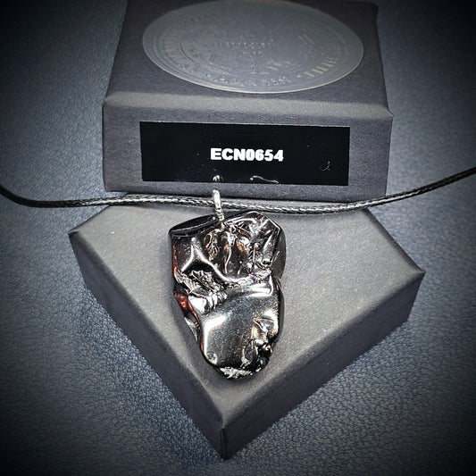 ECN0654 -6.54g ELITE RAW TYPE 1 SHUNGITE PENDANT NECKLACE