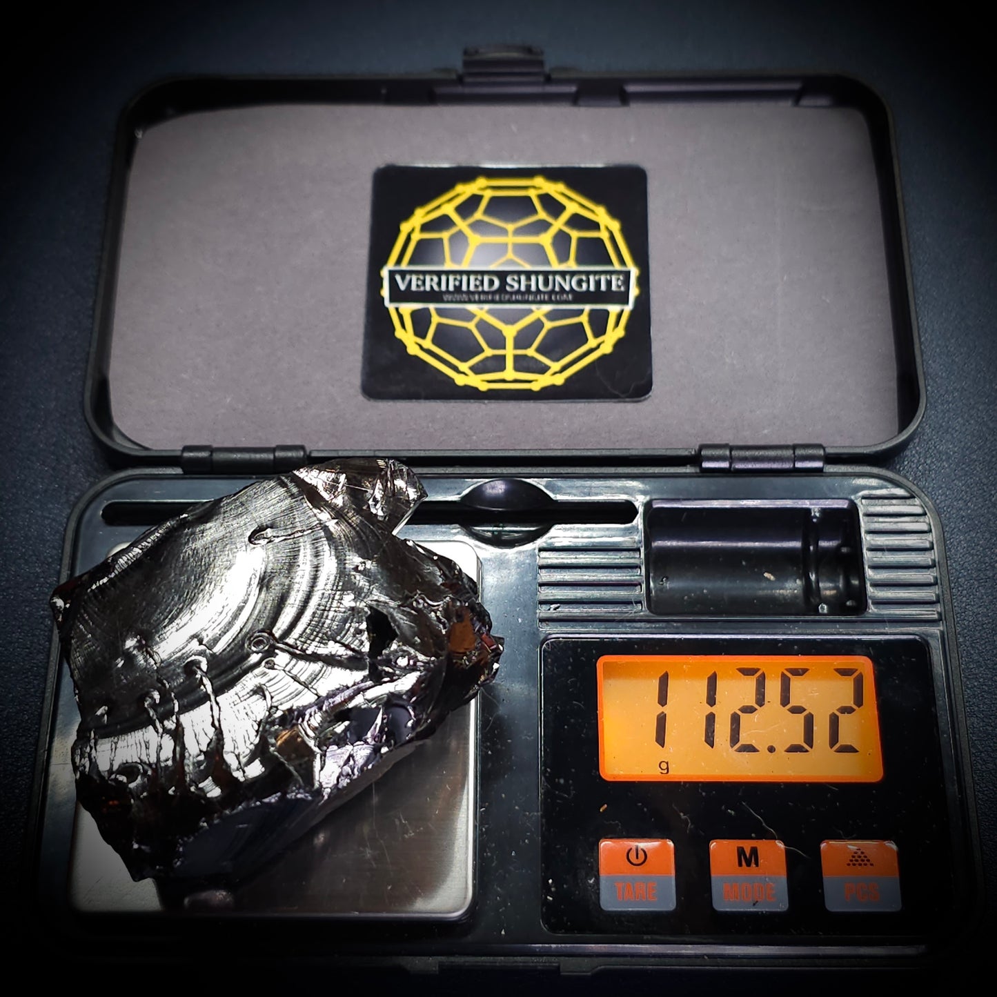DMG11252-DEEP MINE ELITE TYPE 1 NOBLE SHUNGITE 112.52g