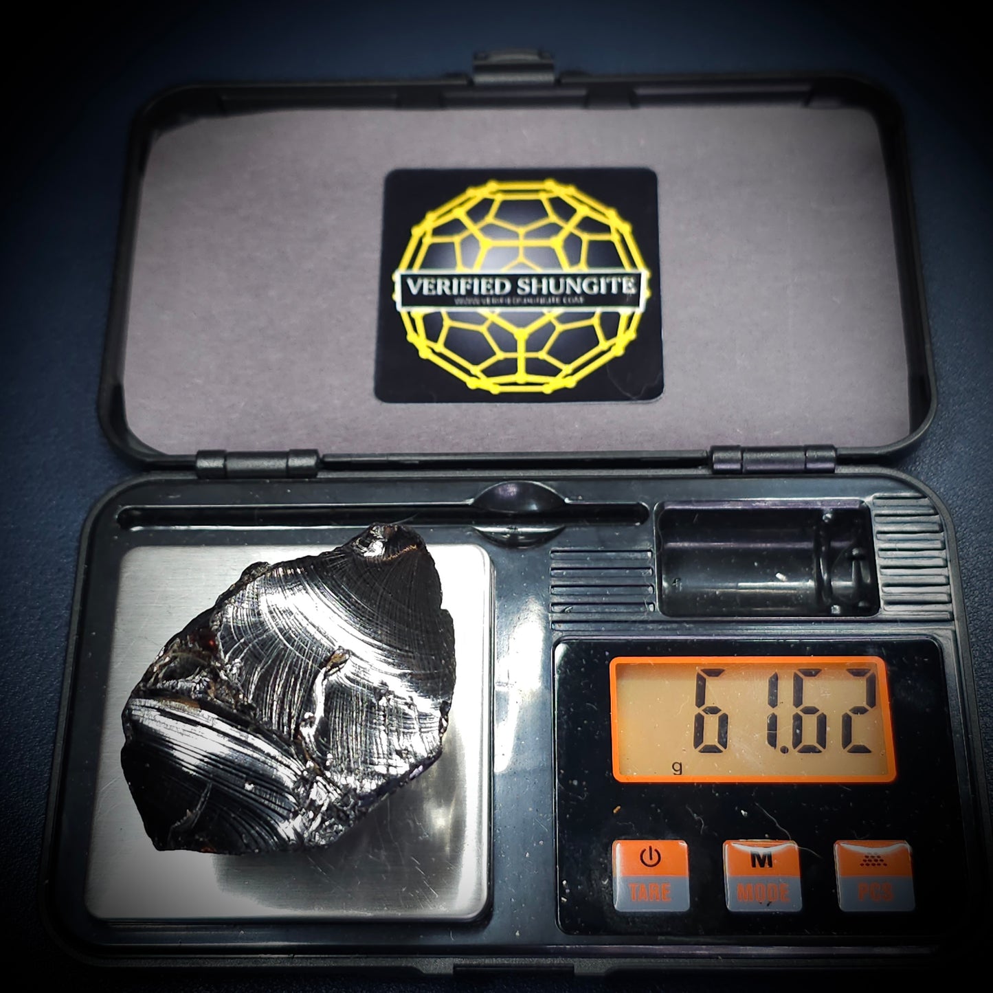 DMG6162-DEEP MINE ELITE TYPE 1 NOBLE SHUNGITE 61.62g