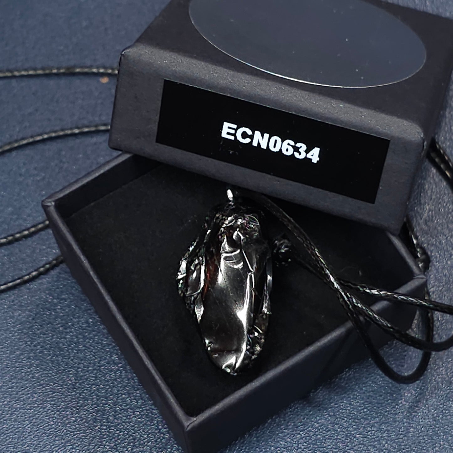 ECN0634 - 6.34g ELITE RAW TYPE 1 SHUNGITE PENDANT NECKLACE