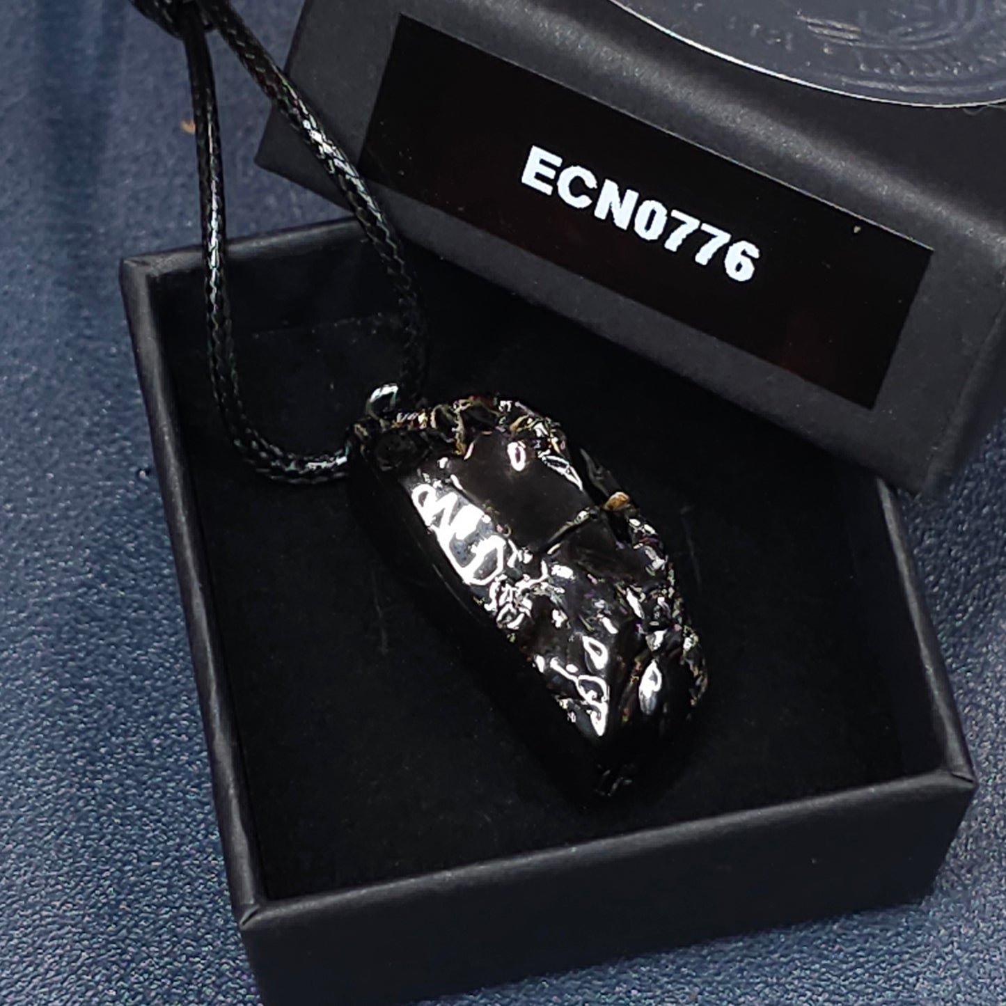 ECN0776 - 7.76g ELITE RAW TYPE 1 SHUNGITE PENDANT NECKLACE