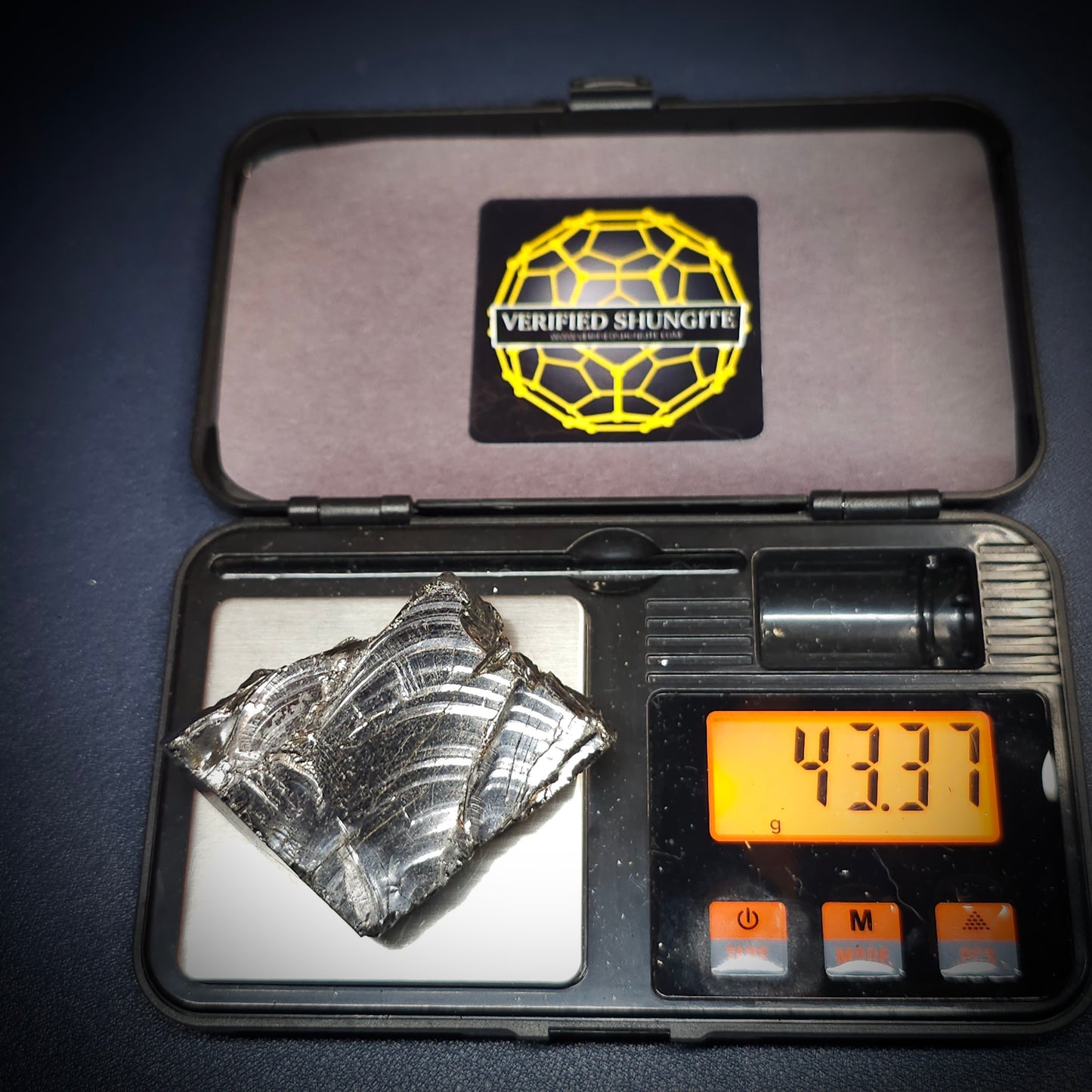 DMG 4337-DEEP MINE ELITE TYPE 1 NOBLE SHUNGITE 43.37g