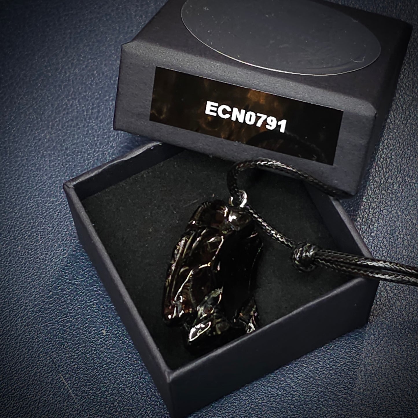 ECN0791 - 7.91g ELITE RAW TYPE 1 SHUNGITE PENDANT NECKLACE