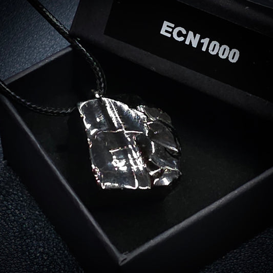 ECN1000-10g ELITE RAW TYPE 1 SHUNGITE PENDANT NECKLACE