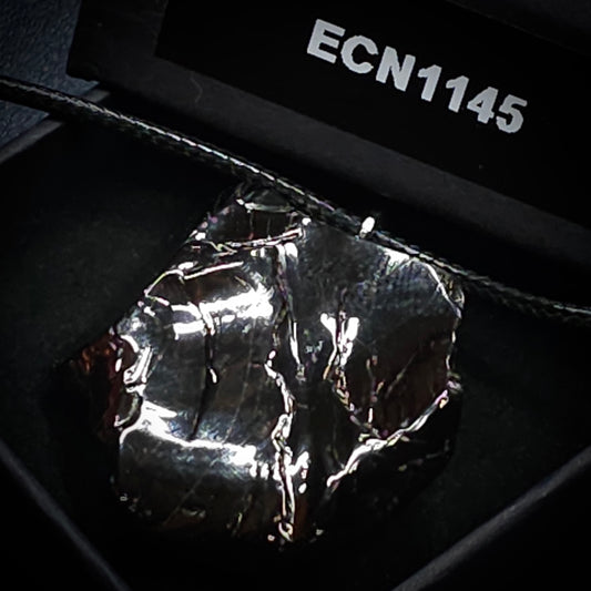 ECN1145-11.45g ELITE RAW TYPE 1 SHUNGITE PENDANT NECKLACE