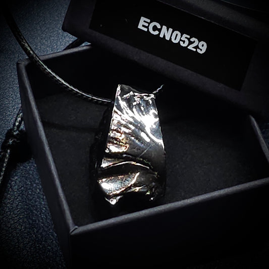ECN0529 - 5.29g- ELITE RAW TYPE 1 SHUNGITE PENDANT NECKLACE