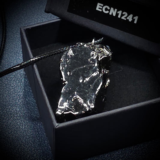 ECN1241 - 12.41g- ELITE RAW TYPE 1 SHUNGITE PENDANT NECKLACE