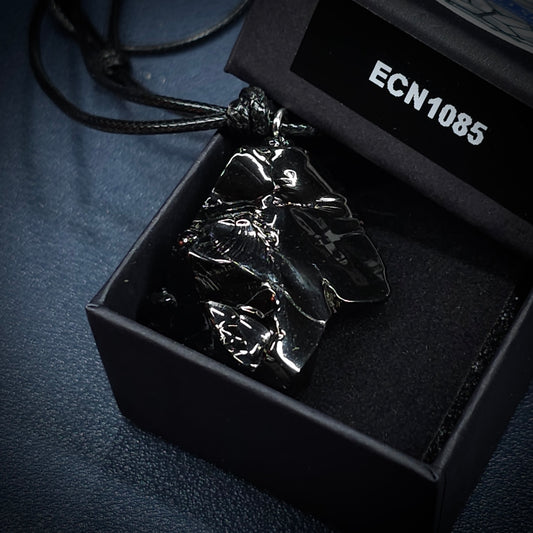 ECN1085 - 10.85g- ELITE RAW TYPE 1 SHUNGITE PENDANT NECKLACE