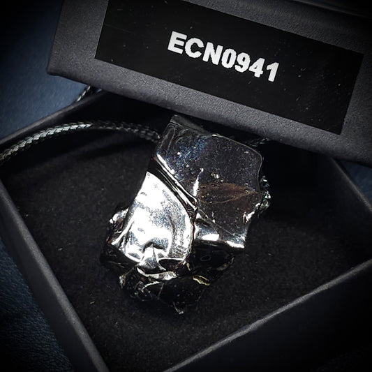 ECN0941 - 9.41g ELITE RAW TYPE 1 SHUNGITE PENDANT NECKLACE