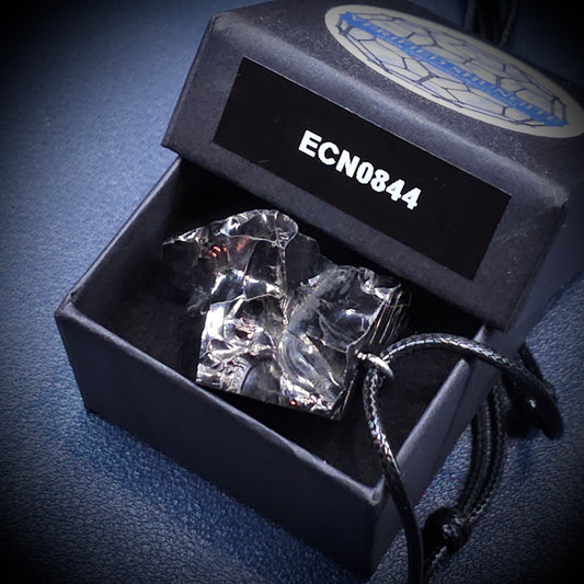 ECN0844 - 8.44g ELITE RAW TYPE 1 SHUNGITE PENDANT NECKLACE