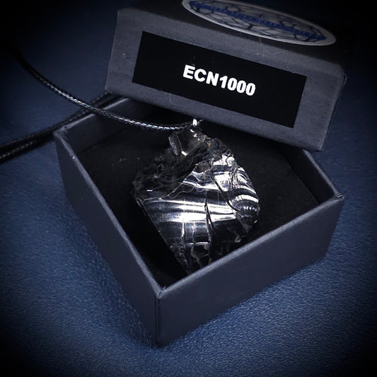 ECN1000 - 10g ELITE RAW TYPE 1 SHUNGITE PENDANT NECKLACE