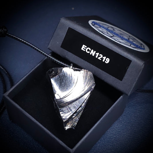 ECN1219 - 12.19g ELITE RAW TYPE 1 SHUNGITE PENDANT NECKLACE