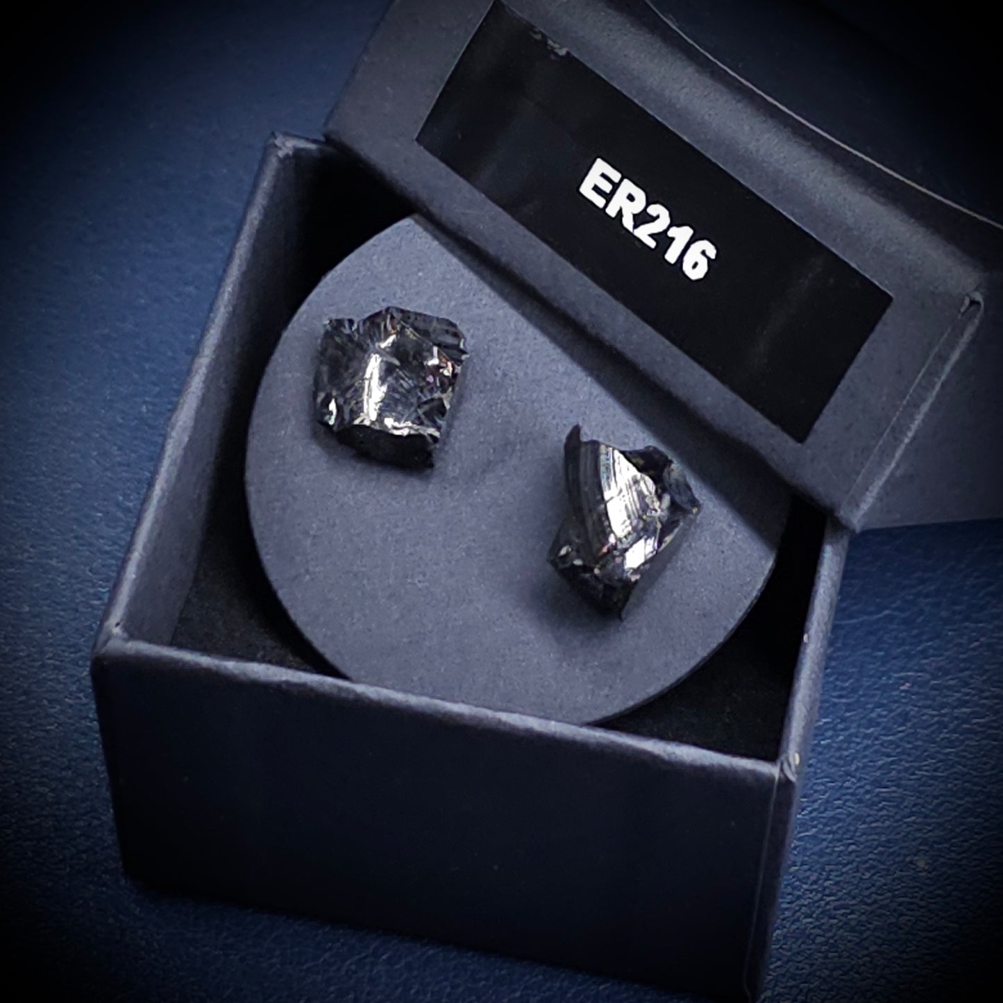 ER216 Type 1 Raw Shungite Earrings Set