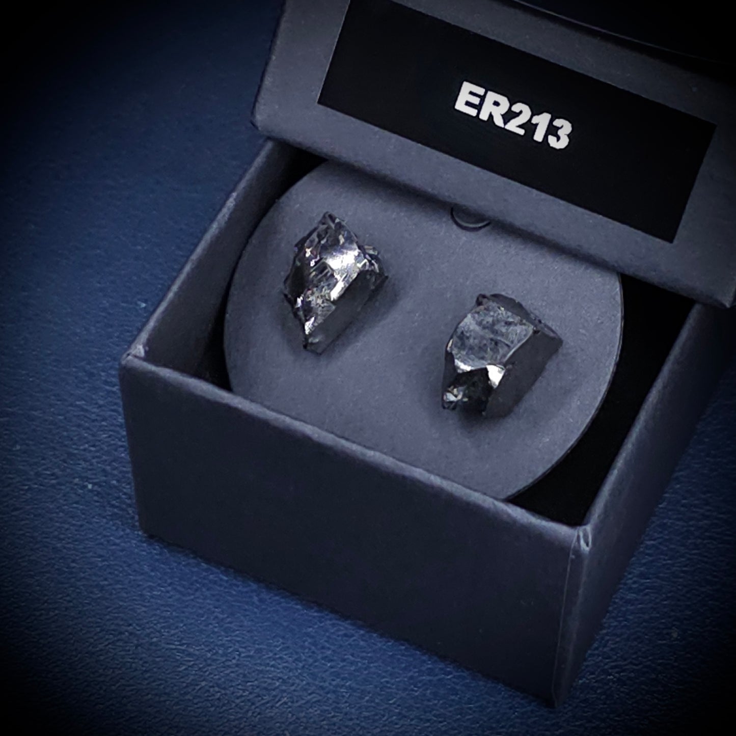 ER213 Type 1 Raw Shungite Earrings Set