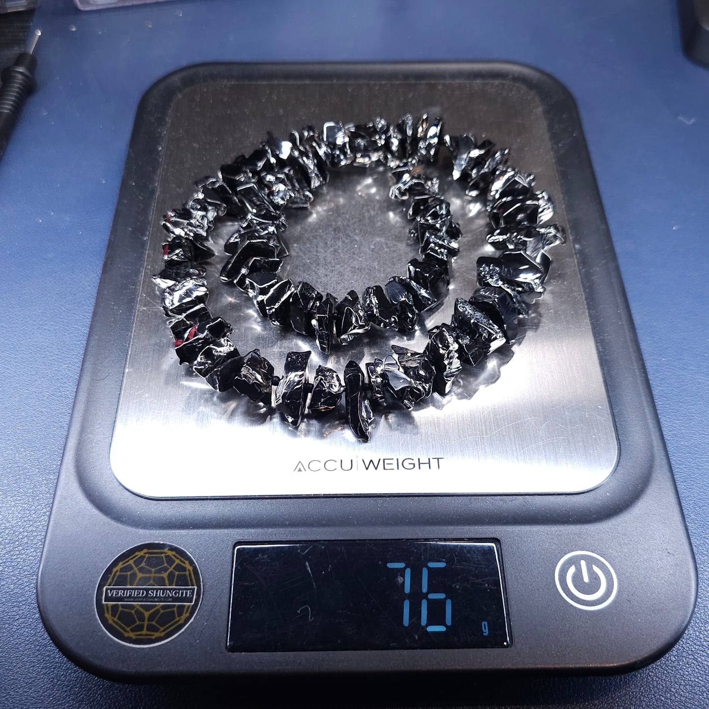 ELITE SHUNGITE TYPE 1 NOBLE STONE NECKLACE
