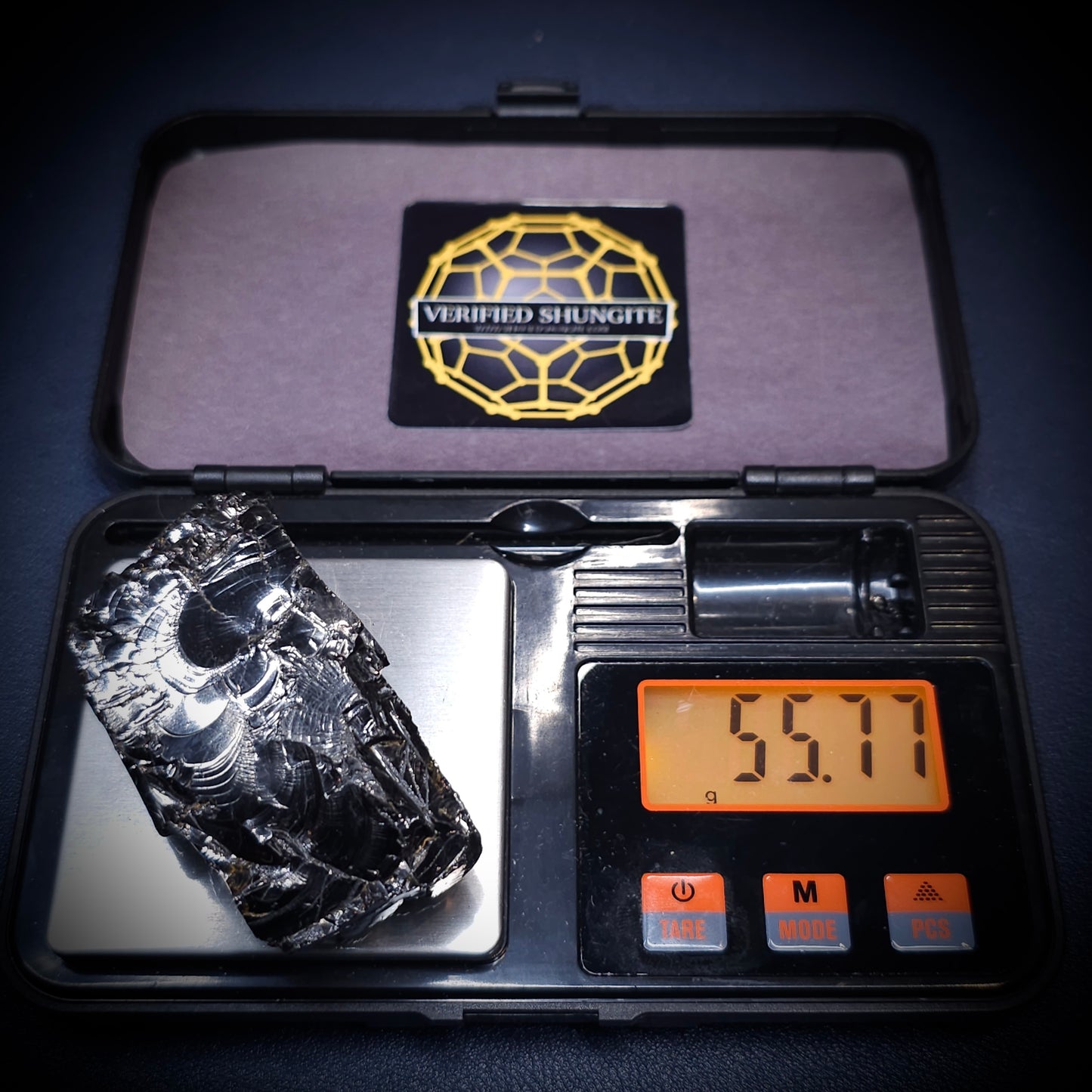 DMG5577-DEEP MINE ELITE TYPE 1 NOBLE SHUNGITE 55.77g